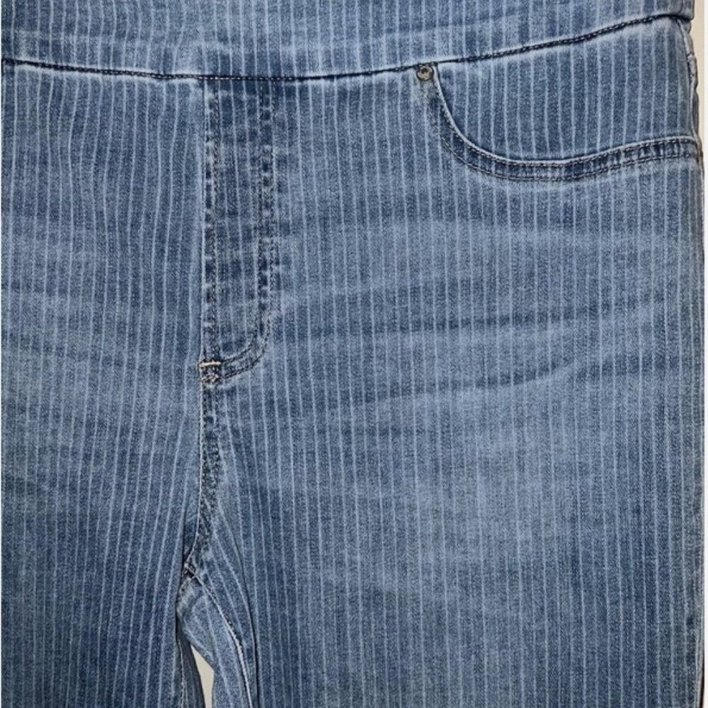 Chico's Railroad Stripe Jeggings - Picture 3 of 3